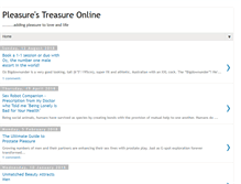Tablet Screenshot of pleasurestreasureonline.com